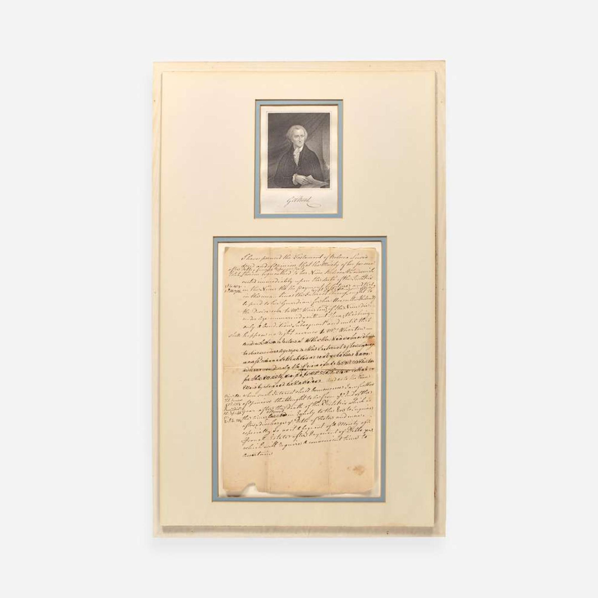 [Americana] [Declaration of Independence] Read, George Autograph Document