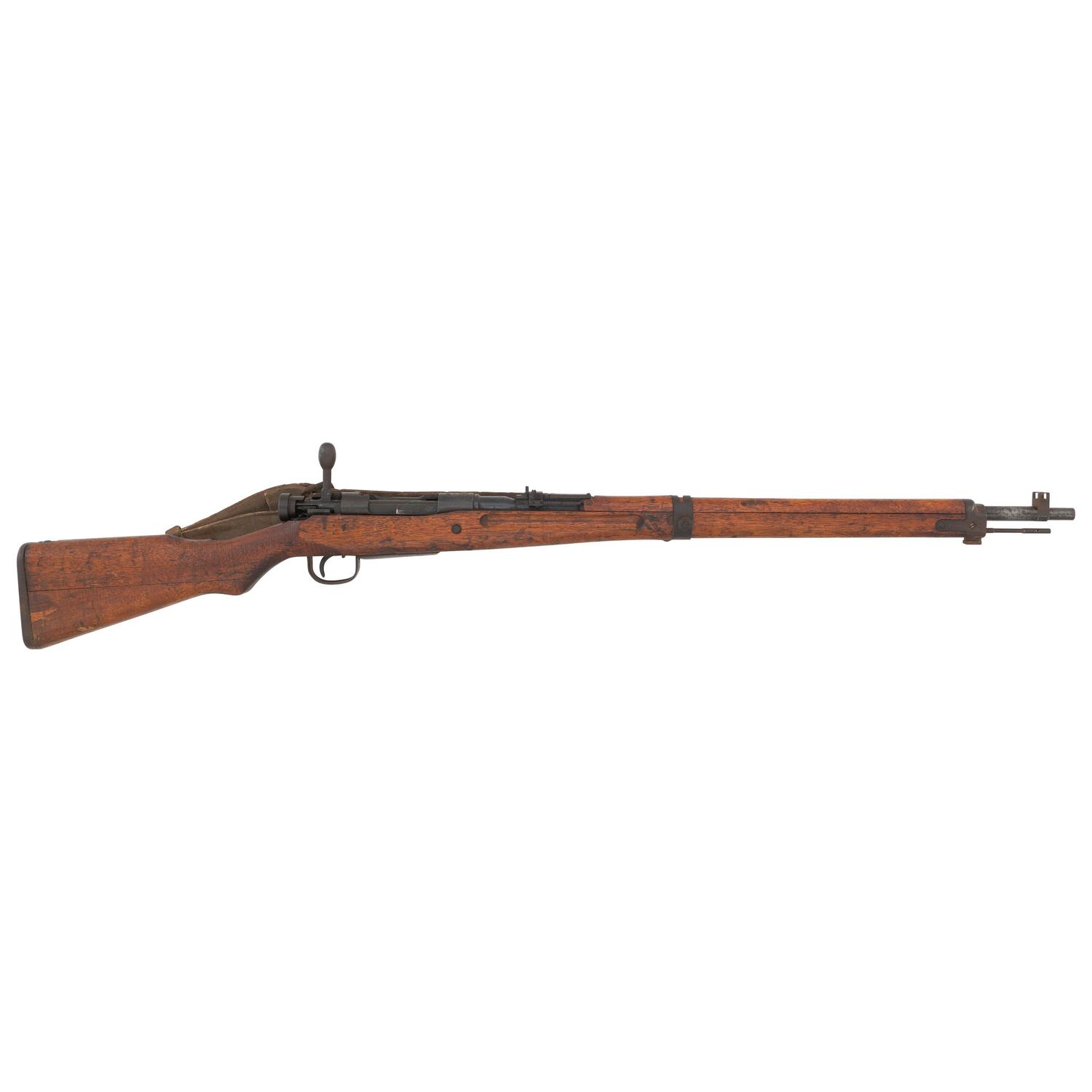 **Type 99 Arisaka Rifle with Anti-Aircraft Sight, Intact Mum, and Rare Rubberized Canvas "Jungle" Sling