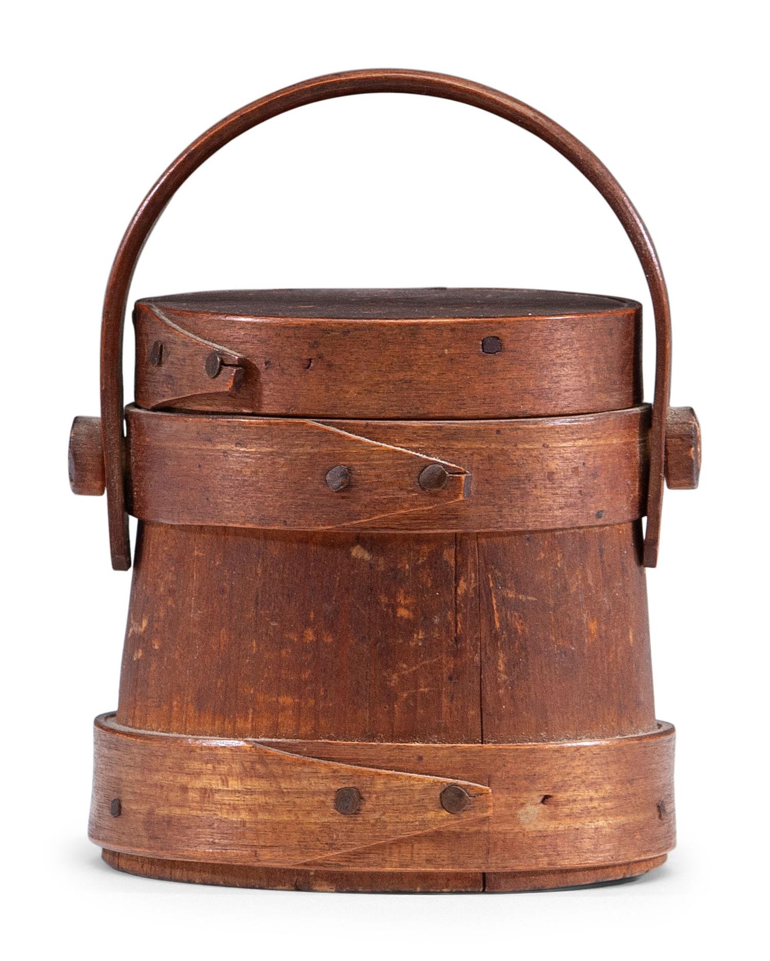 A Miniature Lidded Firkin