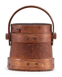 A Miniature Lidded Firkin