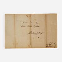 [Americana] Biddle, Clement, and Owen Biddle, and Charles Thomson Group of 5 Documents, signed