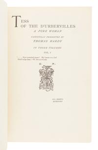 HARDY, Thomas (1840-1928). Tess of the D'Urbervilles. A Faithful Woman. London: James R. Osgood, McIlvaine and Co., 1891-1892.