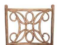 A Pair of Patinated Metal Garden Chairs and Side Table