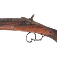 Belgian Warnant Flobert .32 Rimfire Rifle, Reproduction Pepperbox, and Brass Flare Pistol