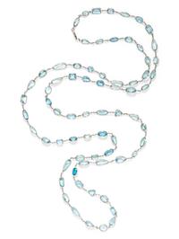 AQUAMARINE LONGCHAIN NECKLACE