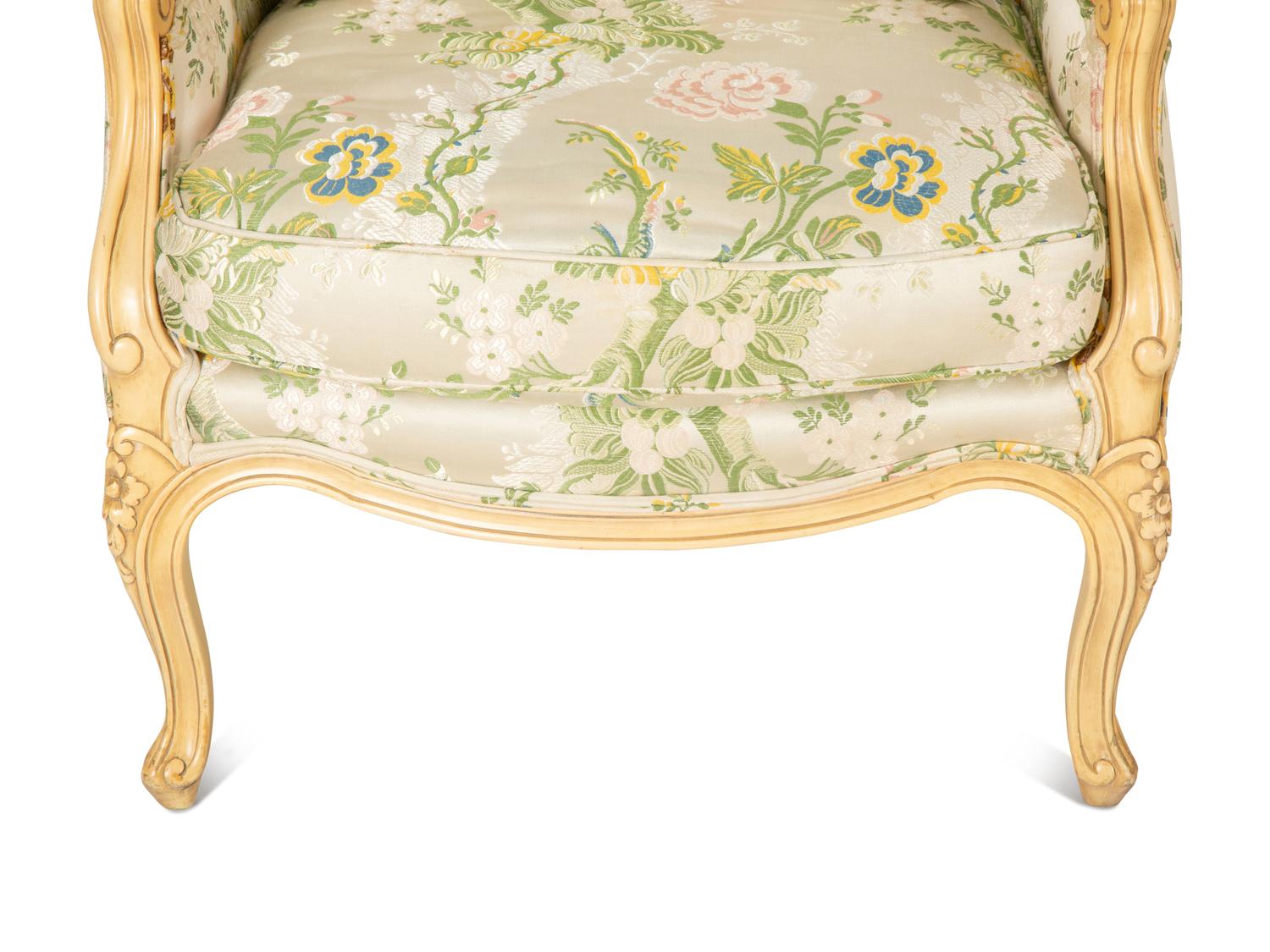 A Pair of Louis XV Style Painted Duchesses Brisees