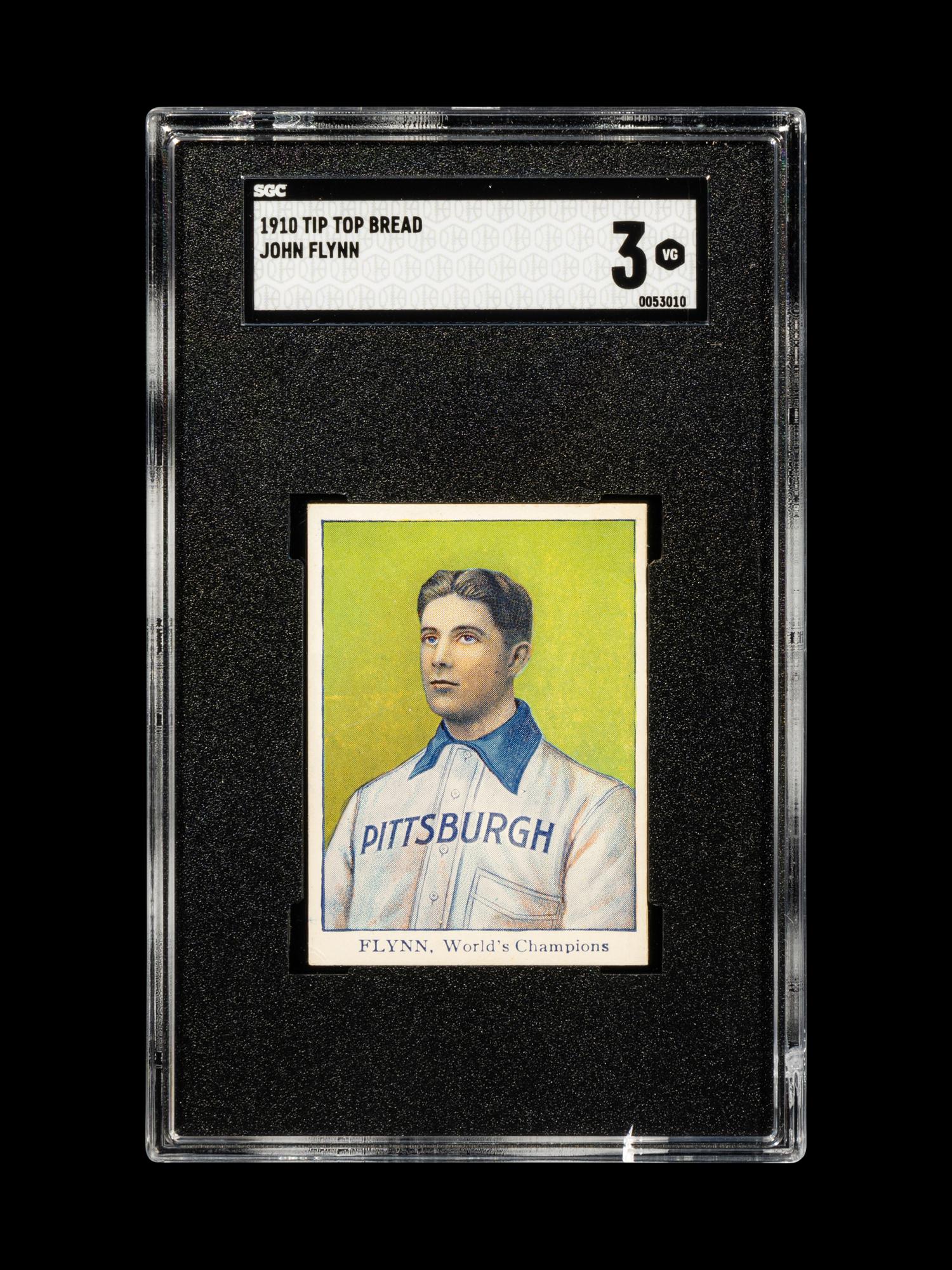 A 1910 Tip Top Bread John Flynn Baseball Card (SGC 3 VG)