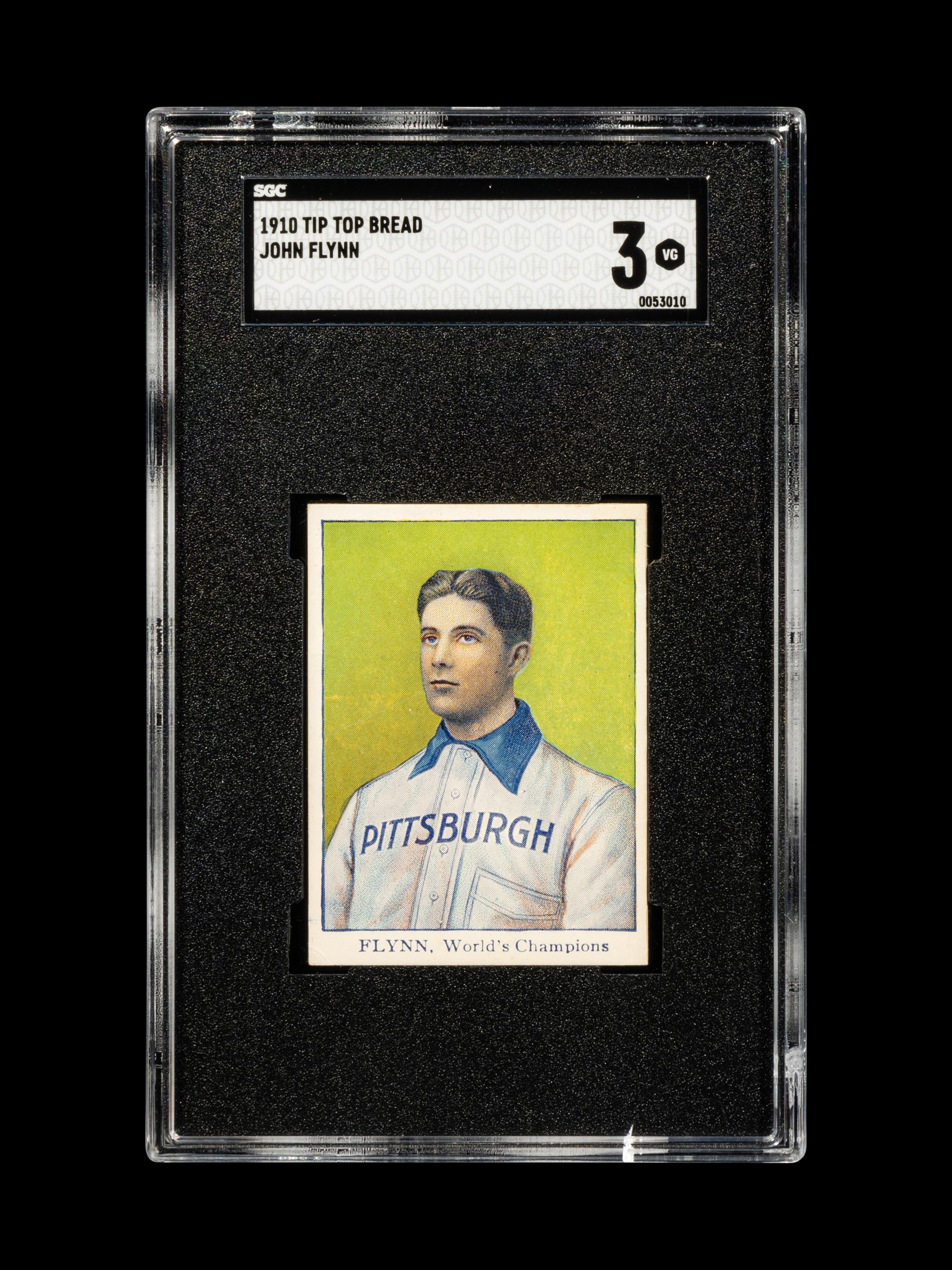 A 1910 Tip Top Bread John Flynn Baseball Card (SGC 3 VG)
