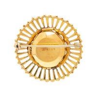 Ernest Borel, Gold Filled 'Cocktail Kaleidoscope ' Watch Brooch