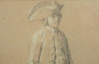 Portraits of Fashionable Gentlemen (two drawings)