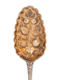 A Pair of George III Silver Berry Spoons