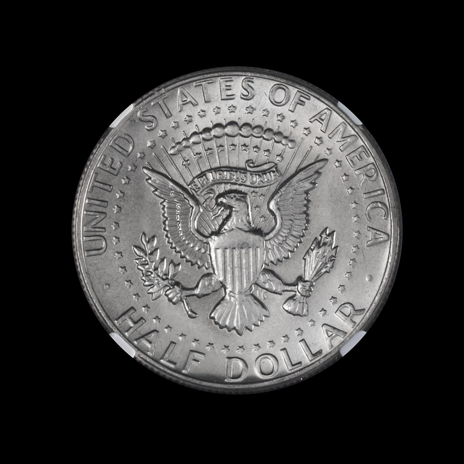 A United States 1977-D Kennedy 50c Coin — NGC GRADED MS65