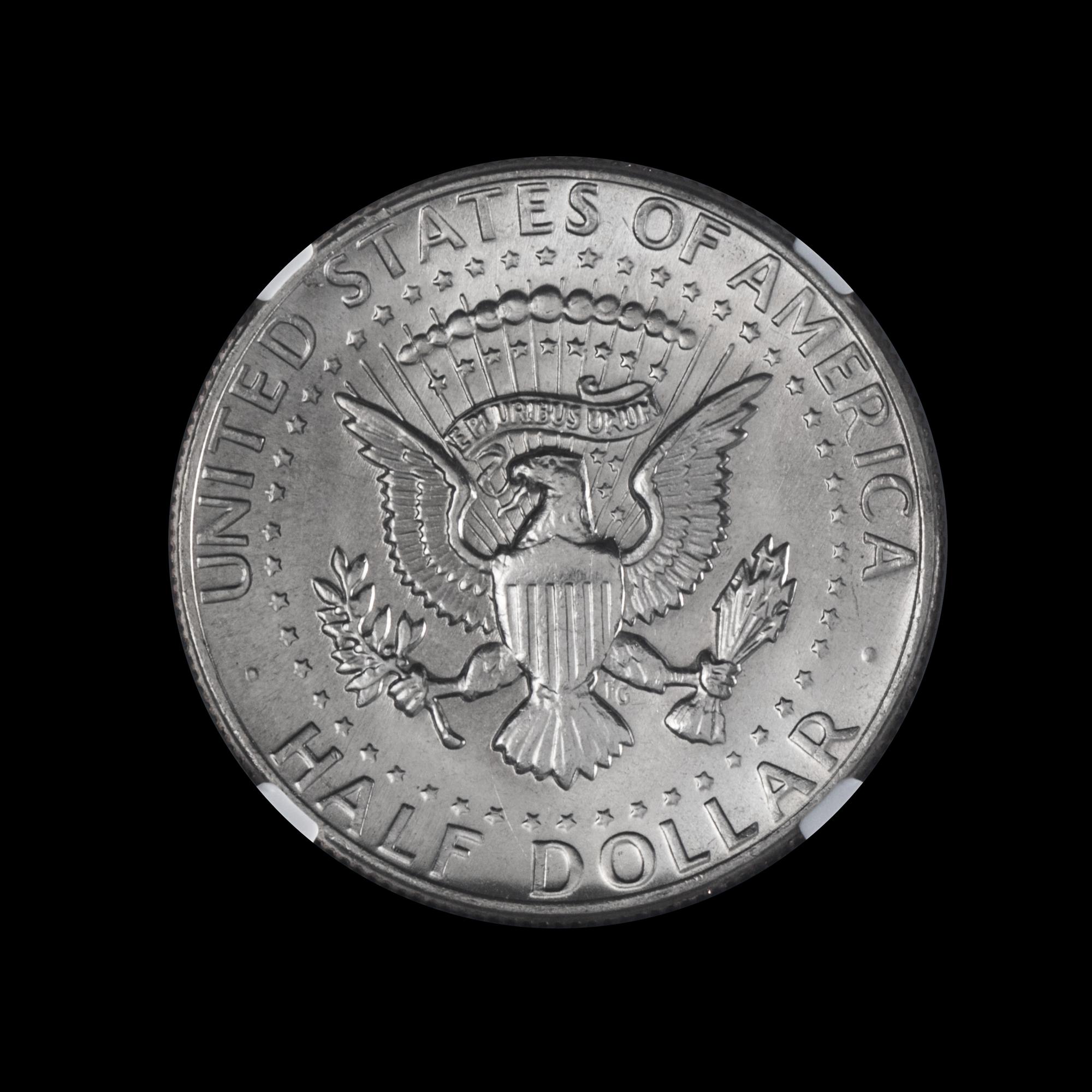 A United States 1977-D Kennedy 50c Coin — NGC GRADED MS65