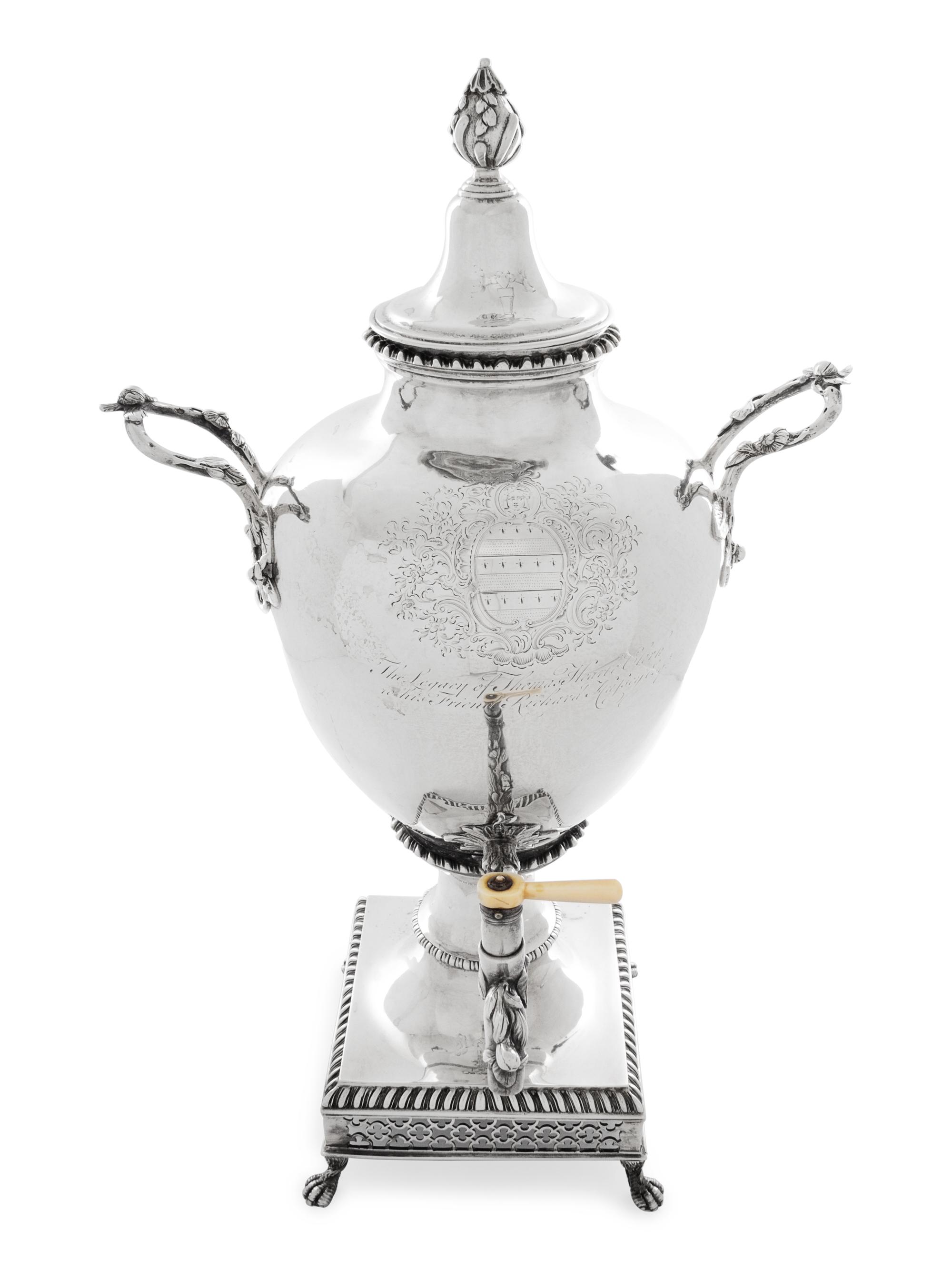 A George III Silver Tea Urn