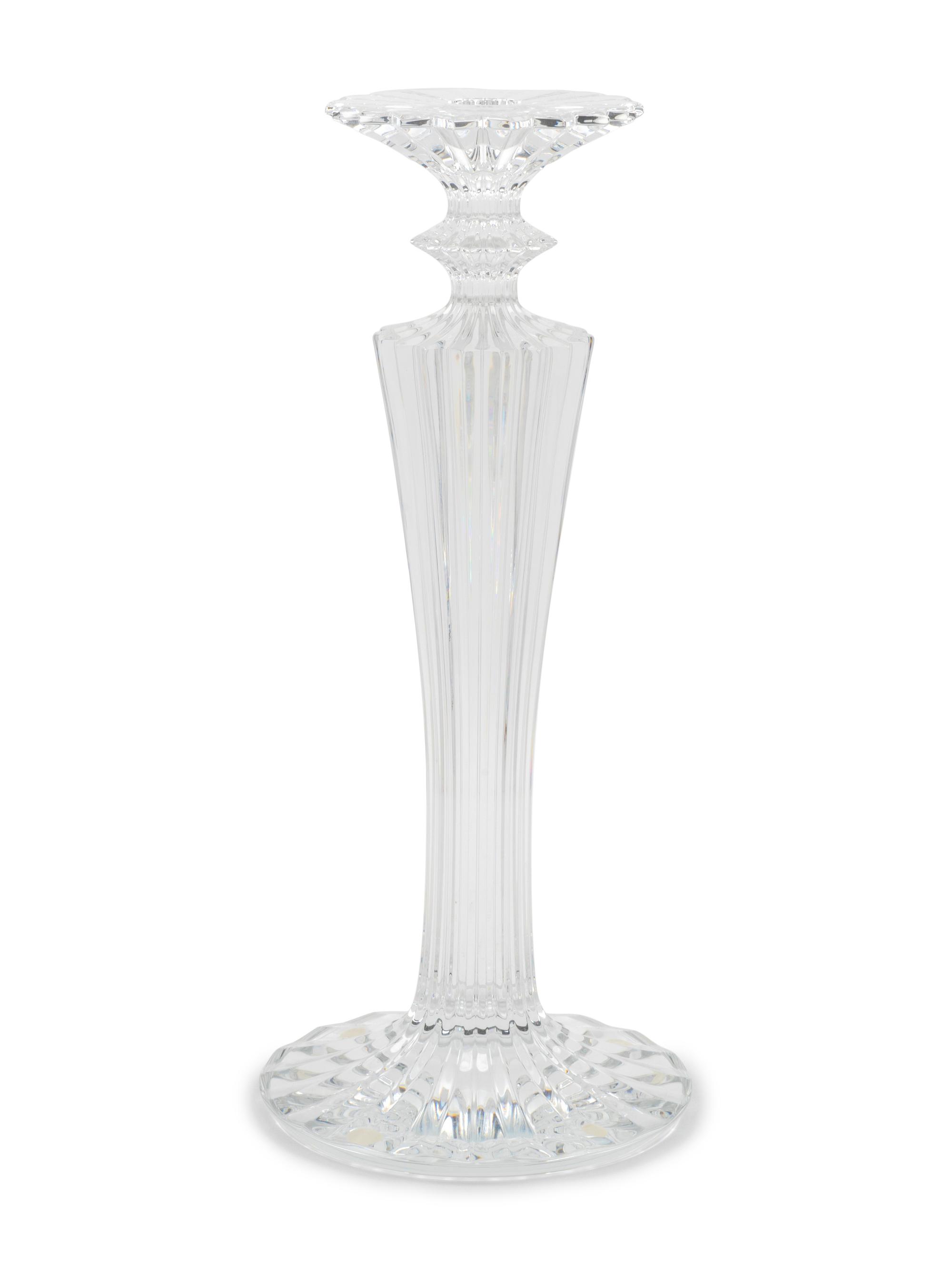 A Baccarat Crystal Mille Nuits Single Candlestick — 20TH CENTURY