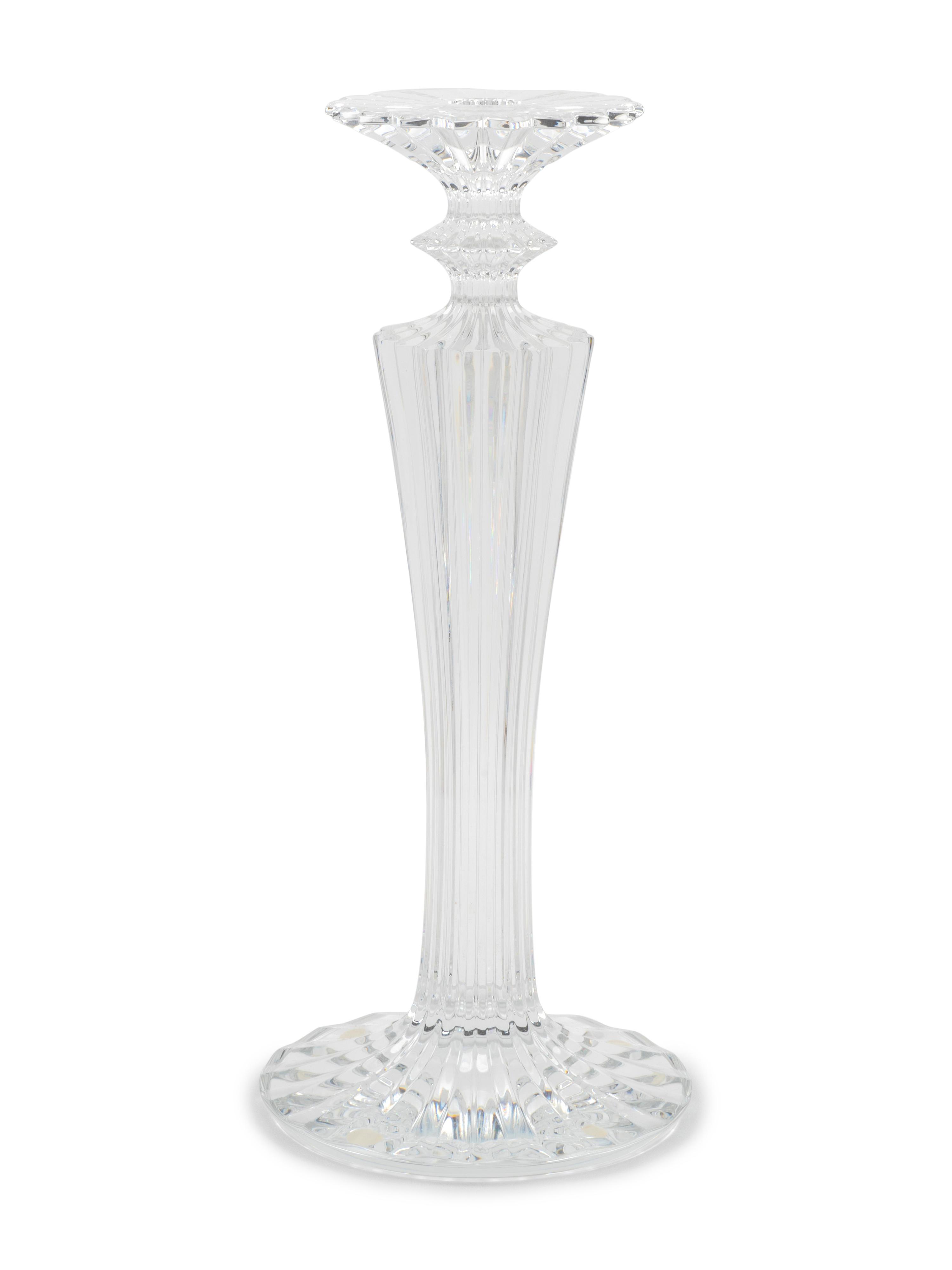 A Baccarat Crystal Mille Nuits Single Candlestick — 20TH CENTURY