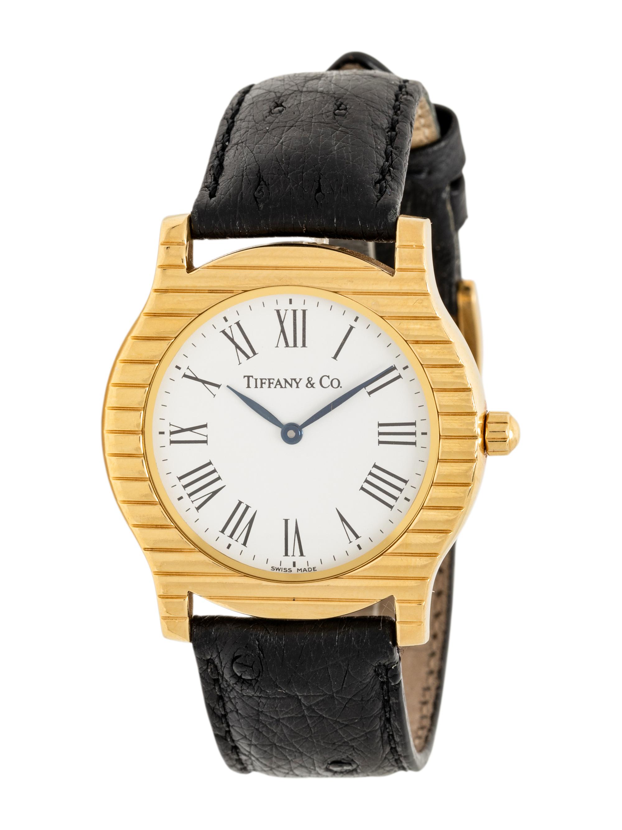 TIFFANY & CO., YELLOW GOLD 'CORDIS' WATCH