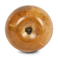 A George III Fruitwood Apple-Form Tea Caddy — 19TH CENTURY