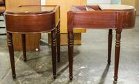 A Pair of Mahogany End Tables, Kittinger Height 23 1/2 x width 22 1/2 inches. — SECOND HALF 20TH CENTURY