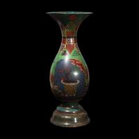 A Large Japanese Cloisonné Enamel Vase, Circa 1870 日本明治時期 七寶燒大瓶