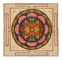 An Indian Painting of a Jain Cosmological Diagram