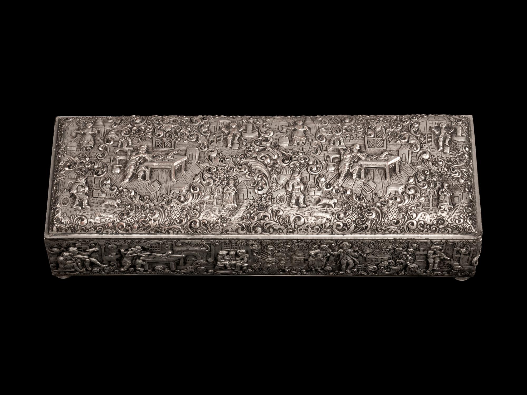 Three Silverplated Boxes — 19th Century