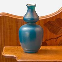 Tiffany Studios A Double-Gourd Favrile Glass Vase, circa 1918