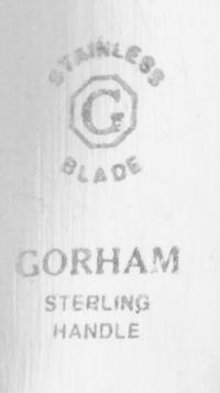 An American Silver Flatware Service, Gorham Mfg. Co., Providence, RI, English Gadroon pattern, comprising: 8 luncheon knives 8 butter s