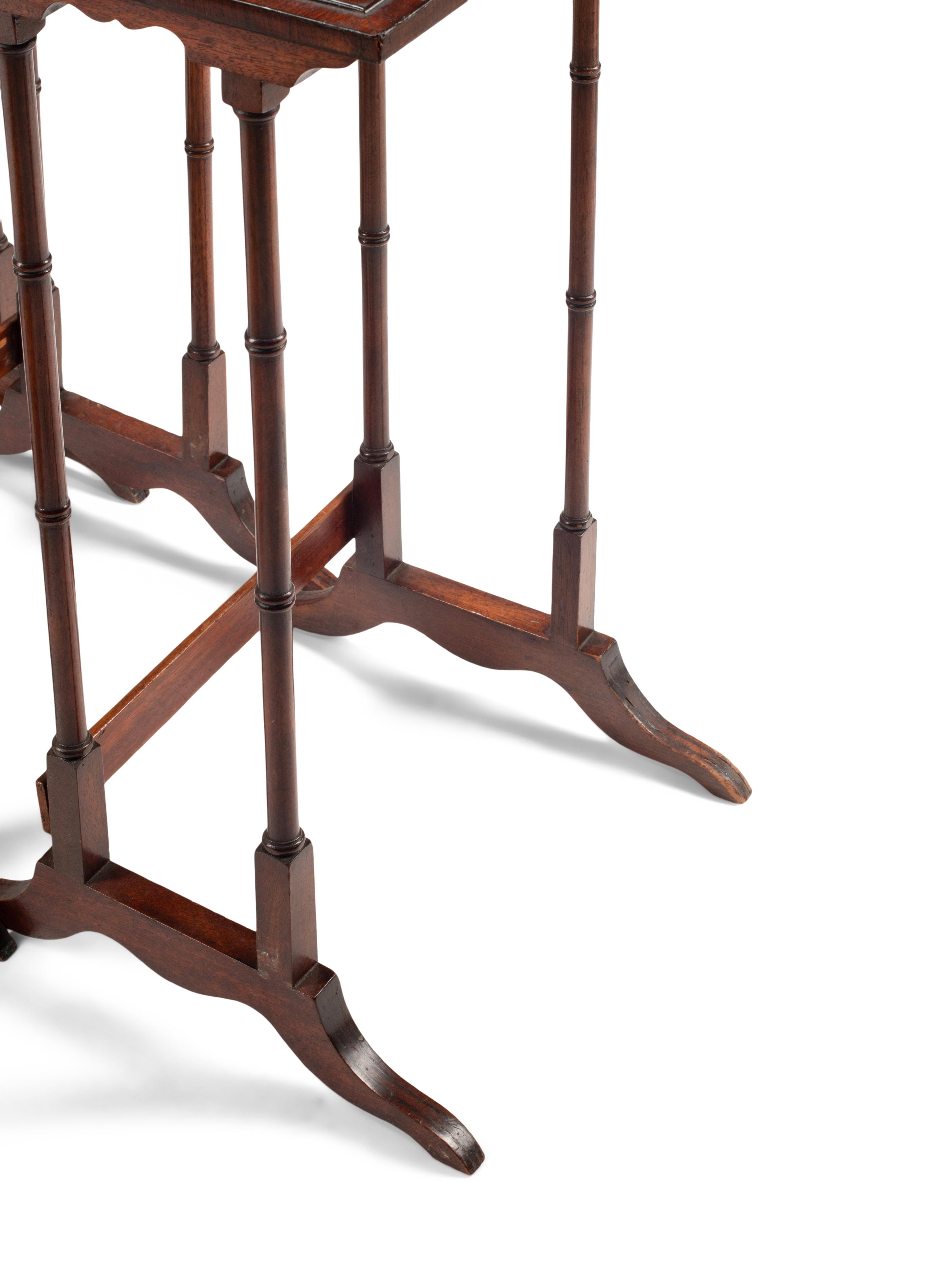 An English Marquetry Four-Stack Table