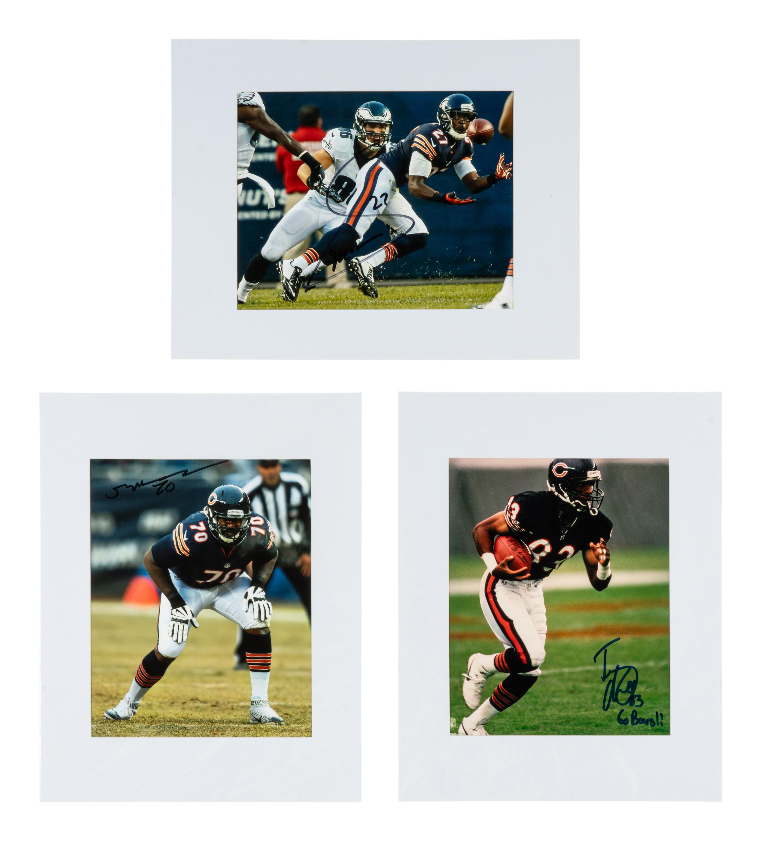 A Large Group of Chicago Bears Signed Autograph Memorabilia Featuring Lance Briggs, Mike Singletary and Otis Wilson
