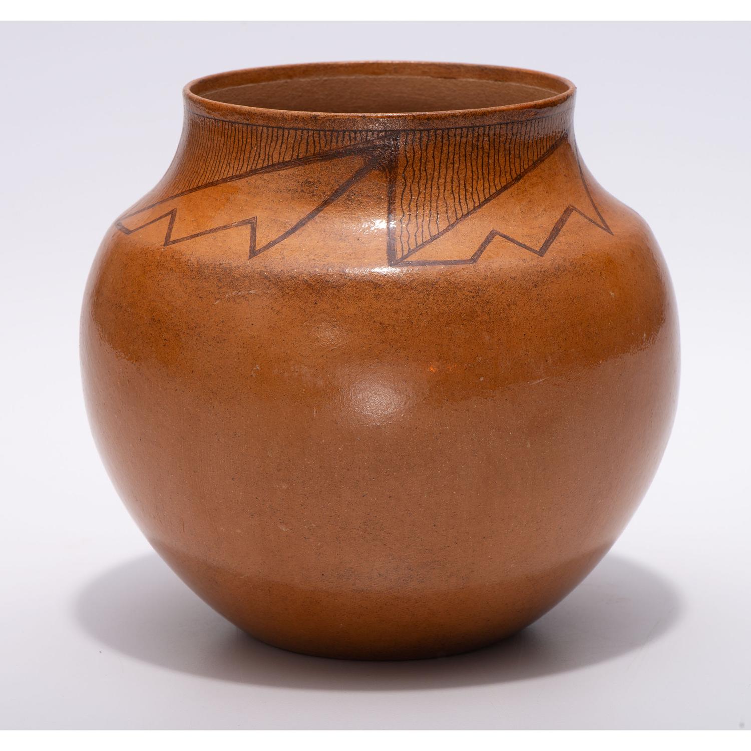 Painted Micaceous Pottery Jar