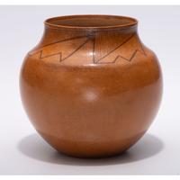 Painted Micaceous Pottery Jar