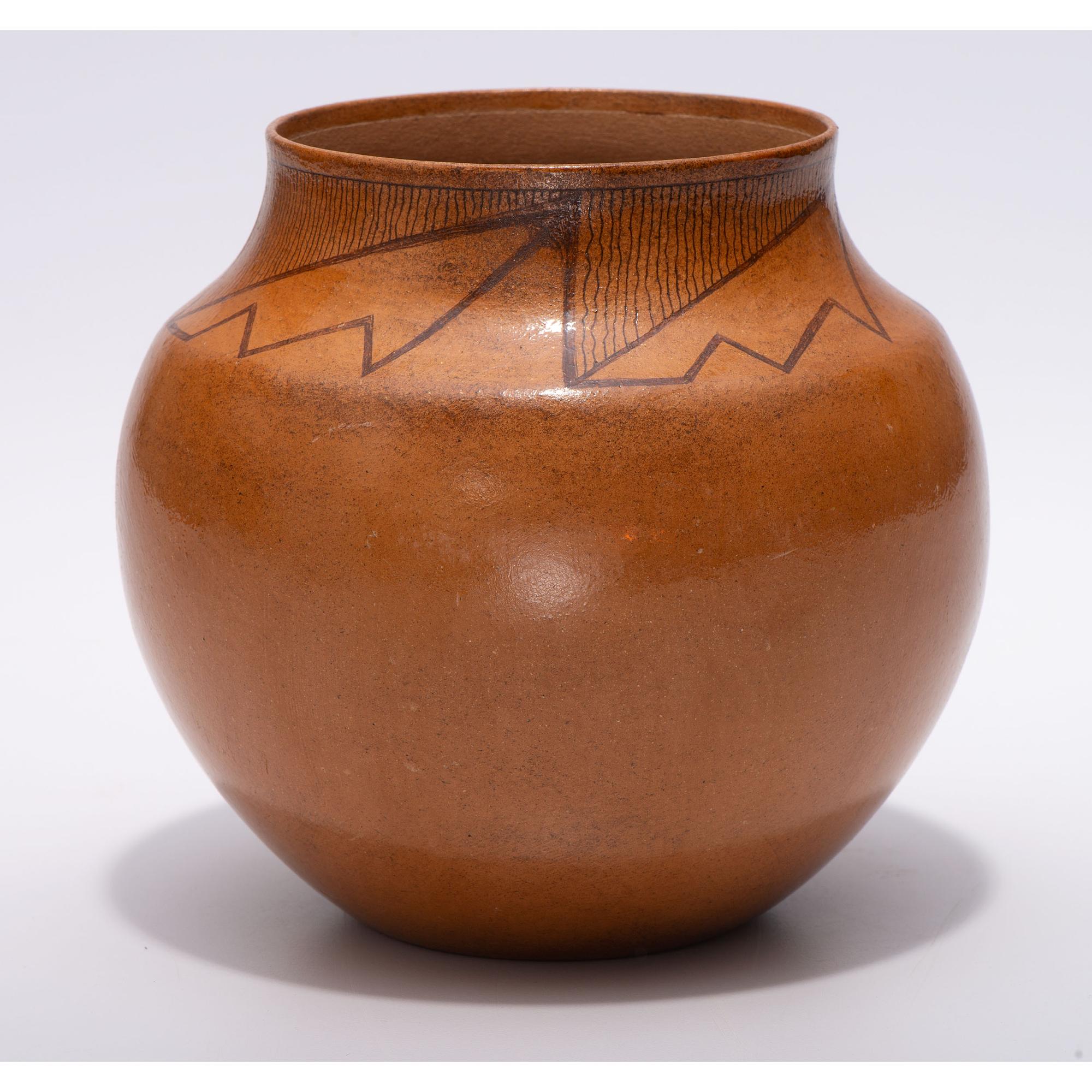 Painted Micaceous Pottery Jar