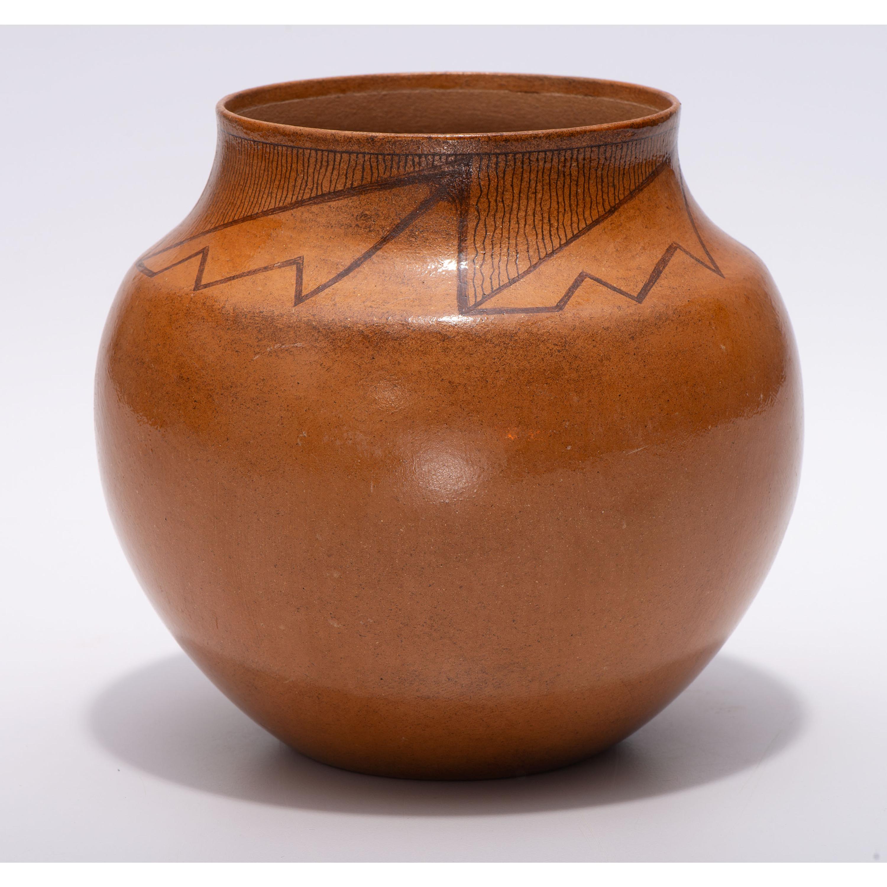 Painted Micaceous Pottery Jar
