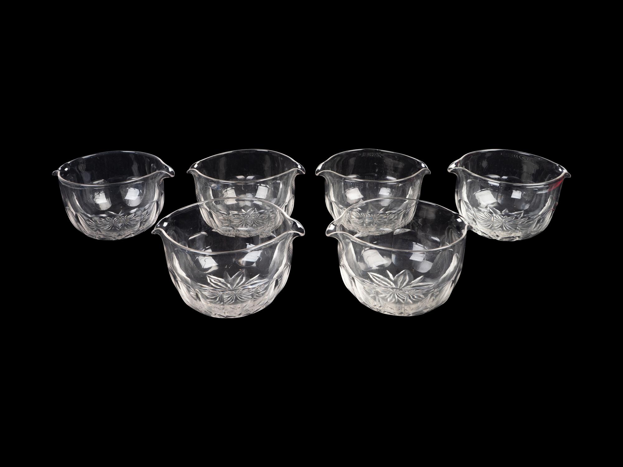 Eleven Cut Crystal Wine Rinsers — 19TH CENTURY
