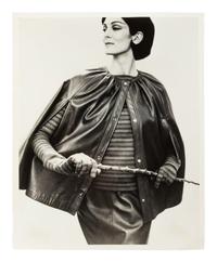 Bonnie Cashin Cape and Skirt, Dress, Coat, Photograph, Two Sketches, Two Patterns, 1960s
