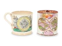 Six English Nautical Mugs