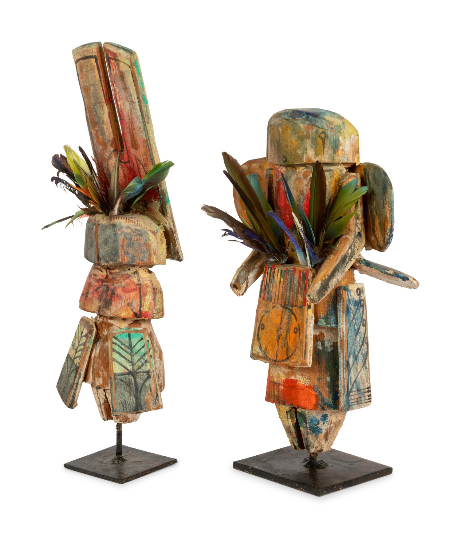 Two Abstract Apache Figures