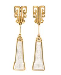 An 18 Karat Yellow Gold and Carved Rock Crystal Demi Parure, Lalaounis, Circa 1970, 52.70 dwts.