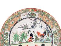 Five Chinese Export Famille Rose Porcelain Plates