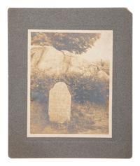 [SLAVERY & ABOLITION] -- [BROWN, John]. Photograph of John Brown's Grave. Lake Placid, NY: Chester D. Moses & Co., n.d.