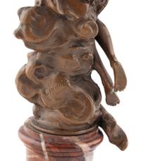 Two Patinated Bronze Figures, One by Carl Kauba