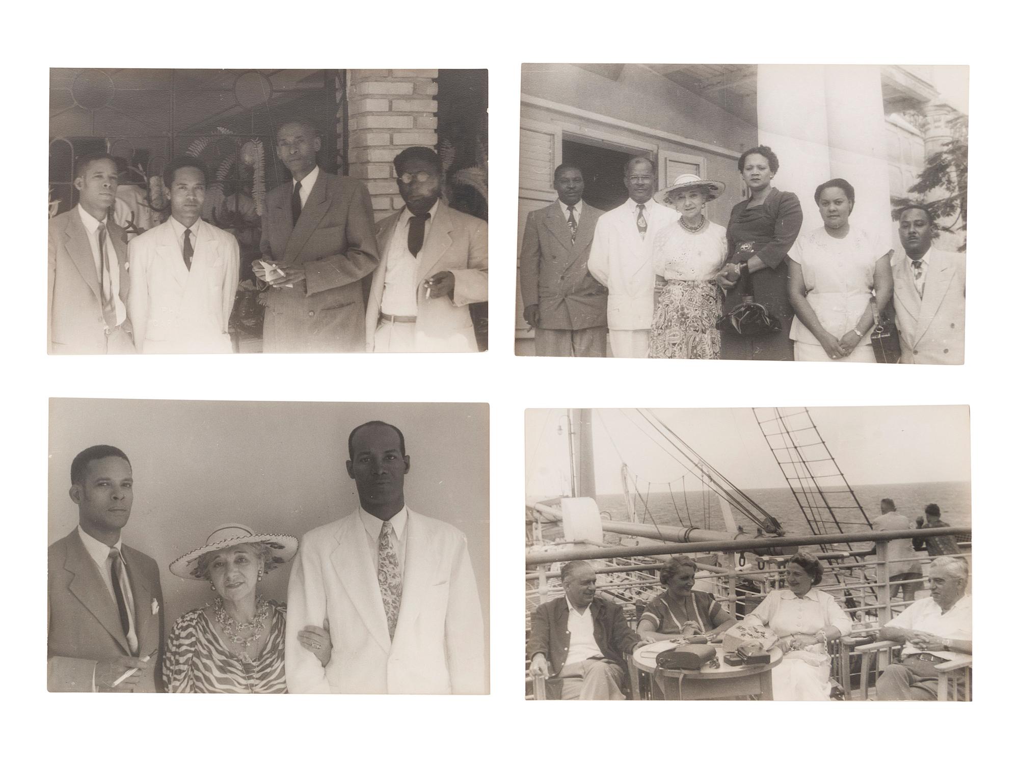 [EARLY PHOTO] Collection of photographs taken by Carl Van Vechten documenting a Caribbean cruise.