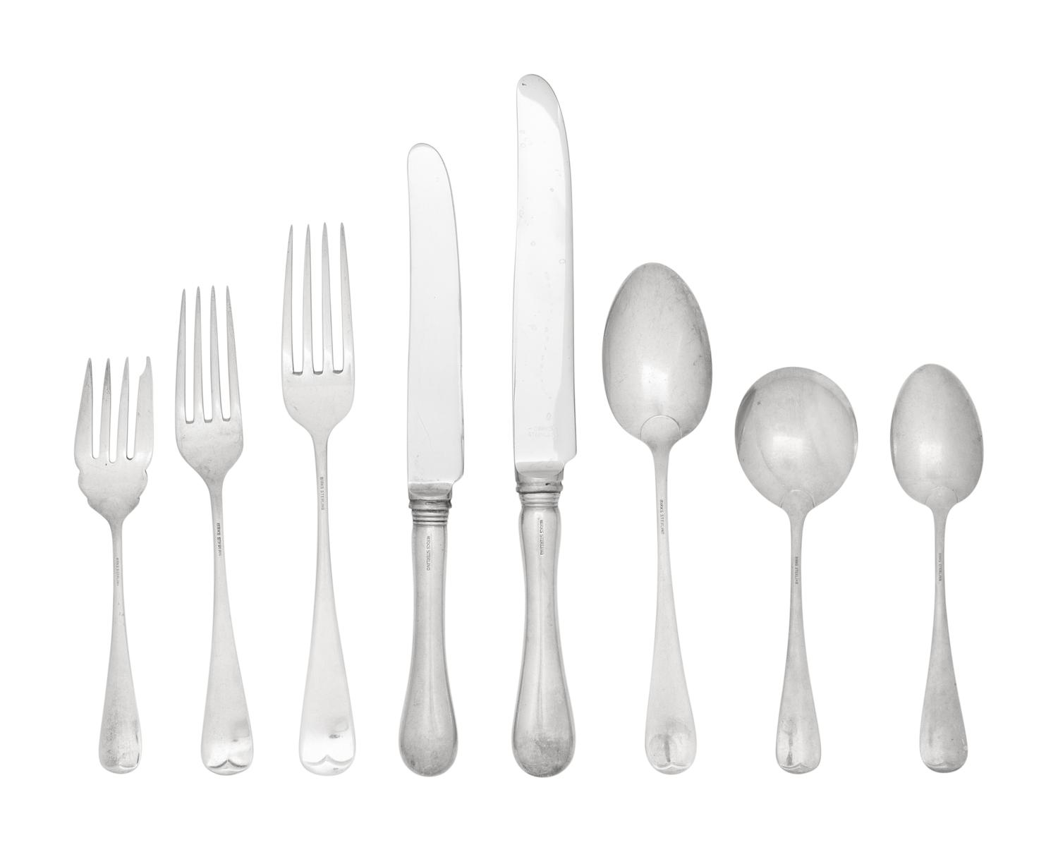 A Canadian Silver Flatware Service