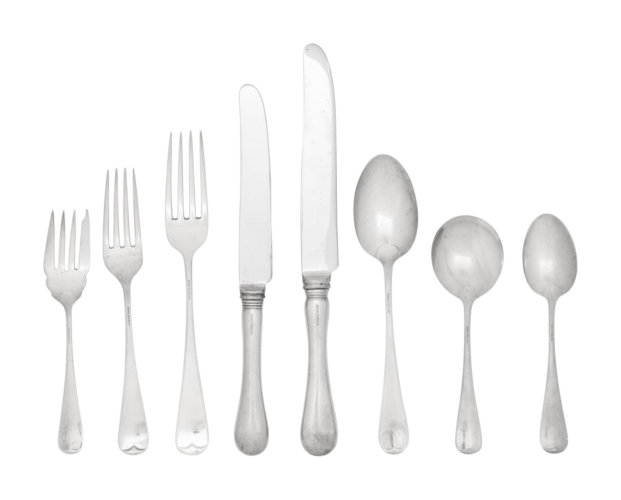 A Canadian Silver Flatware Service