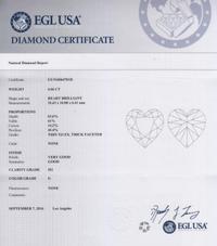 A 4.04 Carat Heart Shape Brilliant Cut Diamond,