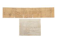 [CIVIL WAR]. A group of 4 items identified to CSA Private William V. Yates, 3rd Missouri Infantry, incl. war-date documents and tintype.