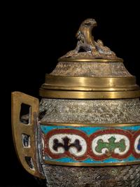 Three Japanese Metal Incense Burners