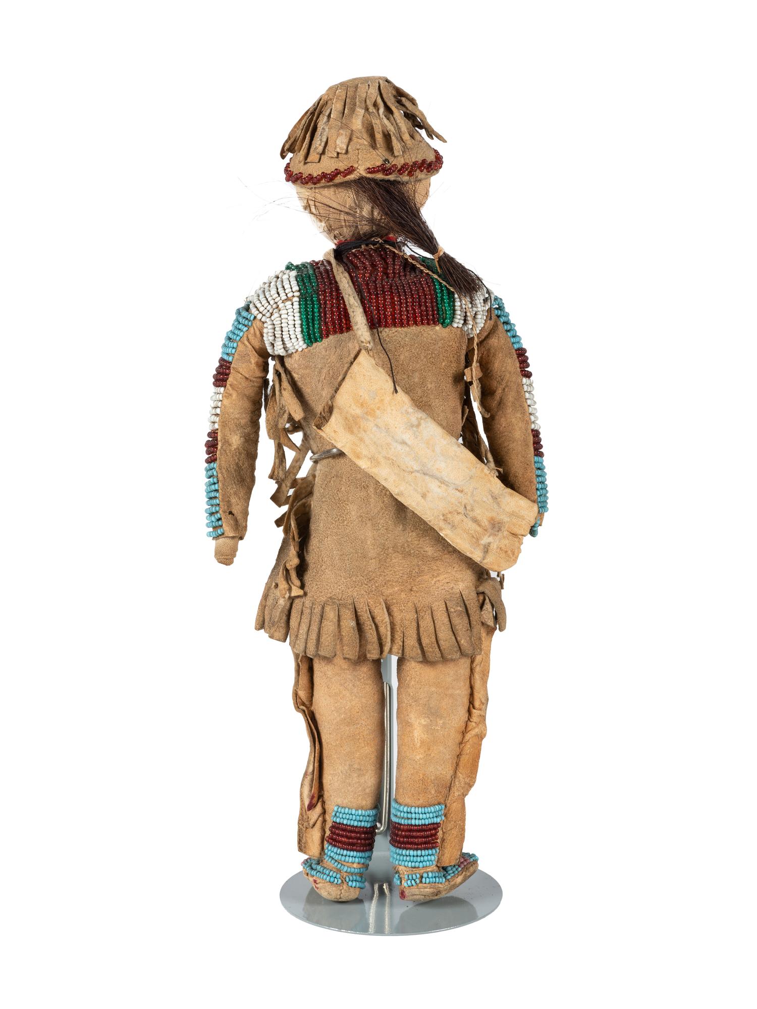 Northern Plains Beaded Hide Doll