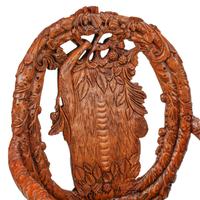 A Pair of Italian Carved Monkey Motif Fantasy Armchairs